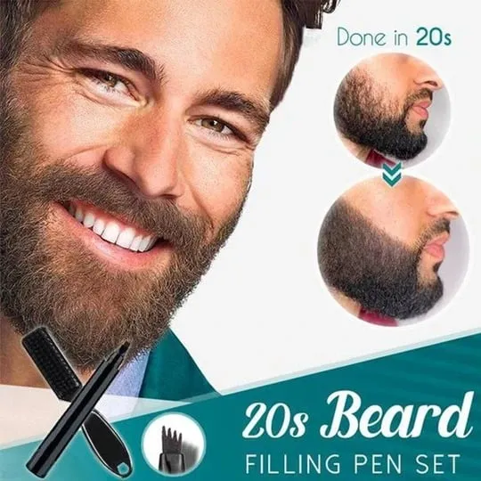 Waterproof Beard Filling Pen Kit – natural-looking beard touch up