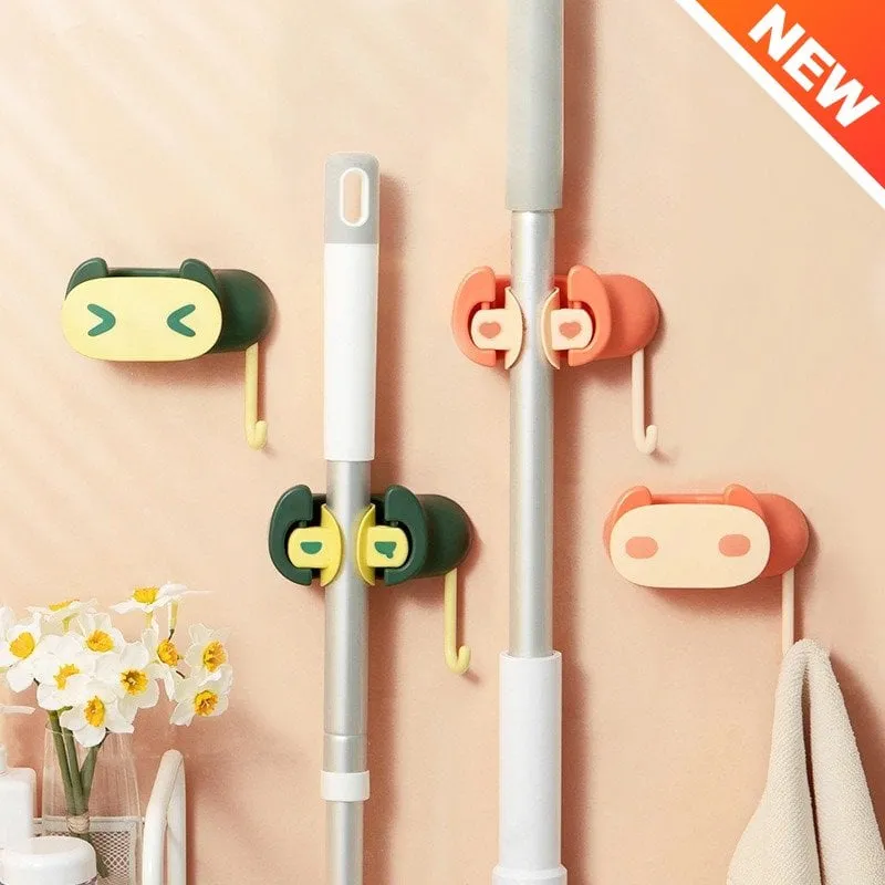 Wall Mounted Mop Organizer – keep your cleaning tools tidy